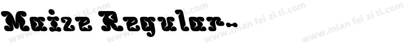 Maize Regular字体转换